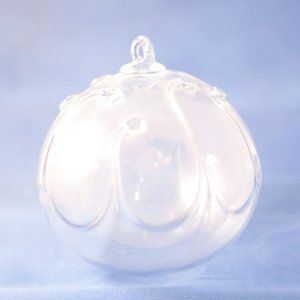 Hand blown glass globe ornament 7
